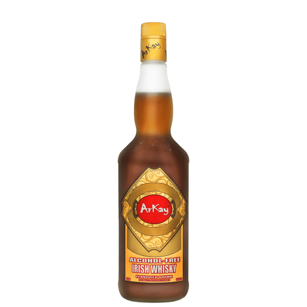 Deal 12 Bottles Arkay Version of Zero Proof Irish Whisky Flavoured 33.3 FL OZ / 1 Liter
