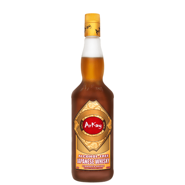 Deal 12 Bottles Arkay Version of Zero Proof Japanese Whisky 33.3 FL OZ / 1 Liter