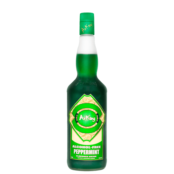 Deal 12 Bottles Arkay Version of Zero Proof Peppermint Flavoured 33.3 FL OZ / 1 Liter