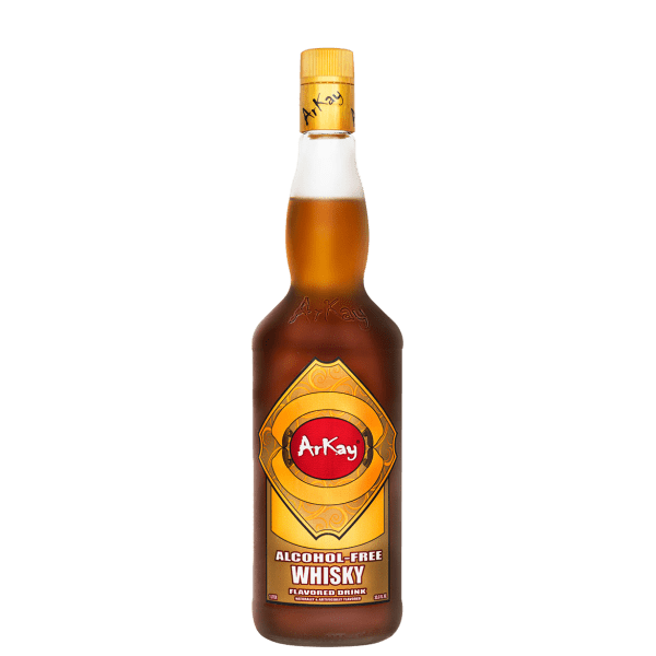 whisky-alternative.png Deal 12 Bottles Arkay Version of Zero Proof Whisky Flavoured 33.3 FL OZ / 1 Liter